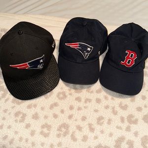 Bundle of Boston/Patriots hats